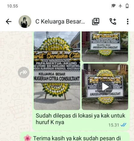 Pengiriman Papan Bunga Duka Rembang